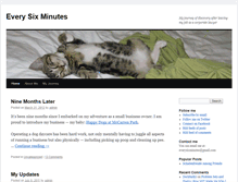 Tablet Screenshot of everysixminutes.com